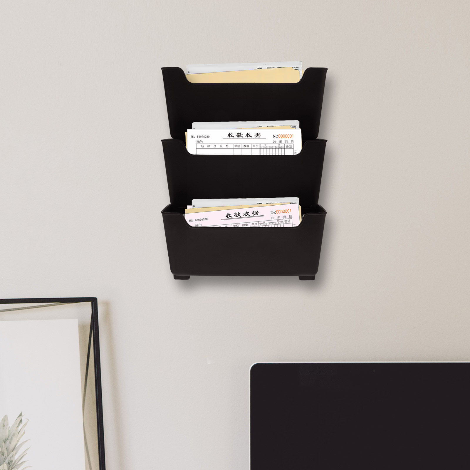 1Set Wall File Organizer Trans - đánh giá và giá Magazine Holder Rack